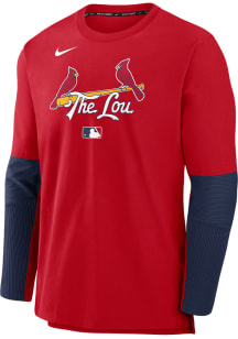 Nike St Louis Cardinals Mens Red AC City Connect Long Sleeve Sweatshirt
