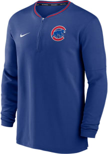 Nike Chicago Cubs Mens Blue AC DF Long Sleeve Qtr Zip Pullover