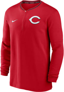 Nike Cincinnati Reds Mens Red AC DF Long Sleeve Qtr Zip Pullover