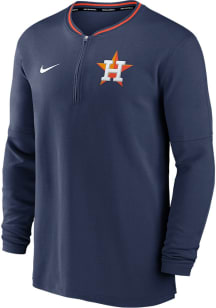 Nike Houston Astros Mens Navy Blue AC DF Long Sleeve Qtr Zip Pullover