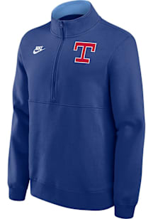 Nike Texas Rangers Mens Blue Cooperstown Knockout Long Sleeve Qtr Zip Pullover