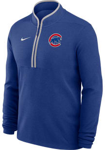 Nike Chicago Cubs Mens Blue Victory Long Sleeve Qtr Zip Pullover