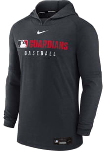Nike Cleveland Guardians Mens Navy Blue AC Lightweight Hood