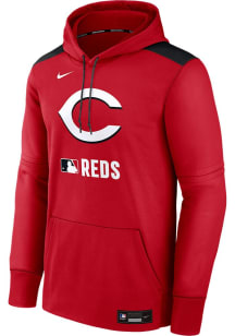 Nike Cincinnati Reds Mens Red AC Therma Fit Hood