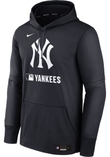 Nike New York Yankees Mens Navy Blue AC Therma Fit Hood