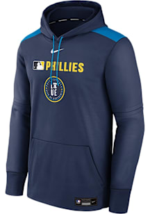 Nike Philadelphia Phillies Mens Navy Blue AC City Connect TF Hood