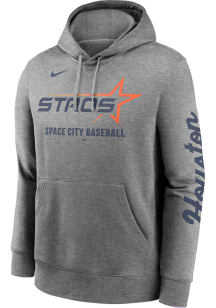 Nike Houston Astros Mens Grey City Connect French Terry Fashion Hood