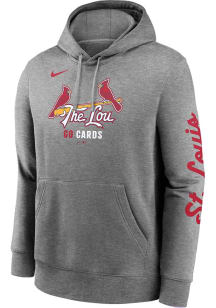 Nike St Louis Cardinals Mens Grey City Connect French Terry Fashion Hood