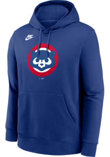 Nike Chicago Cubs Mens Blue Cooperstown Logo Club Long Sleeve Hoodie
