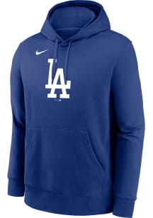 Nike Los Angeles Dodgers Mens Blue Logo Club Long Sleeve Hoodie
