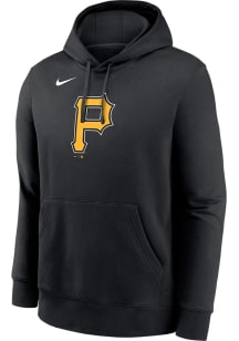 Nike Pittsburgh Pirates Mens Black Logo Club Long Sleeve Hoodie
