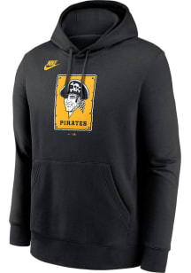 Nike Pittsburgh Pirates Mens Black Cooperstown Logo Club Long Sleeve Hoodie