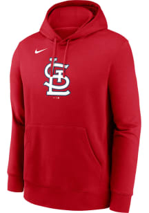 Nike St Louis Cardinals Mens Red Logo Club Long Sleeve Hoodie