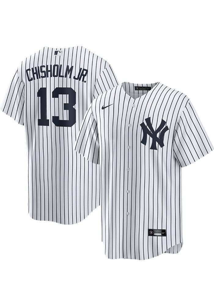 Jazz Chisholm Jr. New York Yankees Mens Replica White Home Jersey Jazz Chisholm Jr. New York Yankees Mens Replica White Home Jersey