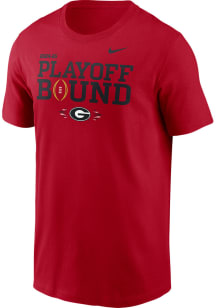 Nike Georgia Bulldogs Red College Football Playoffs Bound 2024 Short Sleeve T Shirt