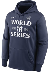 Nike New York Yankees Mens Navy Blue 2024 AC World Series Participant Hood