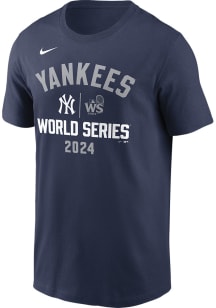 Nike New York Yankees Navy Blue 2024 AC World Series Participant 3 Short Sleeve T Shirt