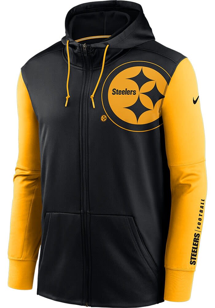 Pittsburgh Steelers Dunbrooke Trophy Fleece Full-Zip Hoodie - Black