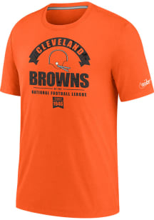 Nike Cleveland Browns Orange Historic Tri-Blend Short Sleeve Fashion T Shirt