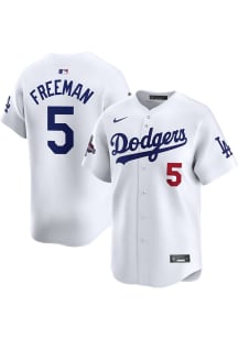 Freddie Freeman Nike Los Angeles Dodgers Mens White 2024 World Series Champs Limited Baseball Jers..