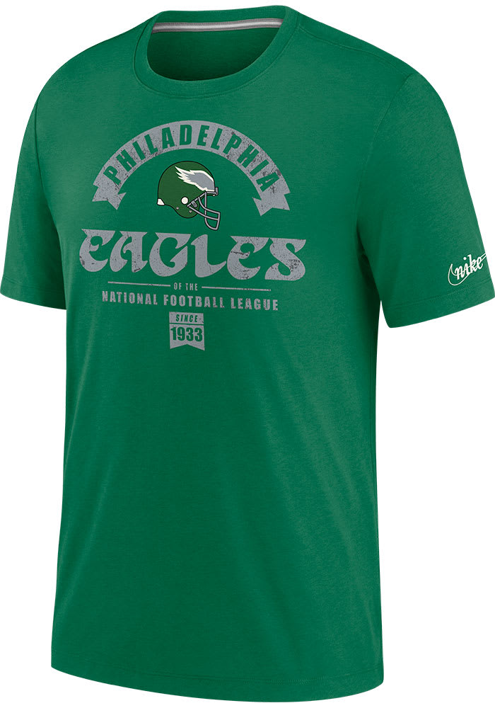 Men's Fanatics Branded Heathered Kelly Green Philadelphia Eagles Hometown  Collection Vintage Tri-Blend T-Shirt