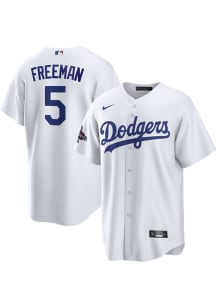 Freddie Freeman Los Angeles Dodgers Mens Replica 2024 World Series Champs Jersey - White