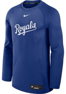 Nike Kansas City Royals Mens Blue AC Game Time Long Sleeve Sweatshirt