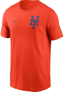 Nike New York Mets Orange Hit Short Sleeve T Shirt