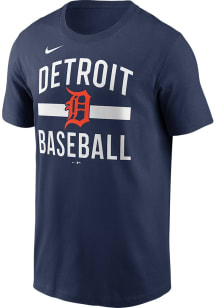 Nike Detroit Tigers Grey Arched Short Sleeve T Shirt