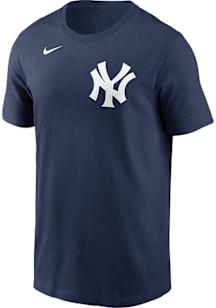 Nike New York Yankees Navy Blue Fuse Wordmark Short Sleeve T Shirt