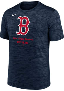 Nike Boston Red Sox Navy Blue Velocity Short Sleeve T Shirt