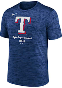 Nike Texas Rangers Blue Velocity Short Sleeve T Shirt