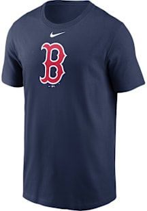 Nike Boston Red Sox Navy Blue Fuse Large Logo Short Sleeve T Shirt
