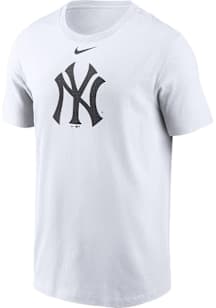 Nike New York Yankees White Fuse Large Logo Short Sleeve T Shirt