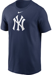 Nike New York Yankees Navy Blue Fuse Large Logo Short Sleeve T Shirt