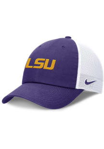 Nike LSU Tigers Club Unstructured Mesh Trucker Adjustable Hat - Purple