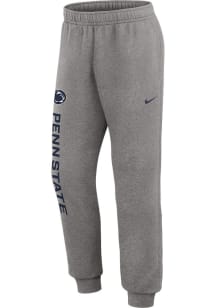 Mens Penn State Nittany Lions Grey Nike Club Fleece Sweatpants