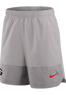 Nike Georgia Bulldogs Mens Grey Dri-Fit Woven Shorts