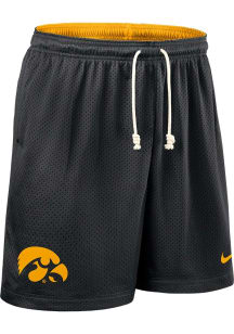 Mens Iowa Hawkeyes Black Nike Dri-FIT Knit Shorts