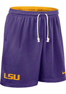 Nike LSU Tigers Mens Purple Dri-FIT Knit Shorts
