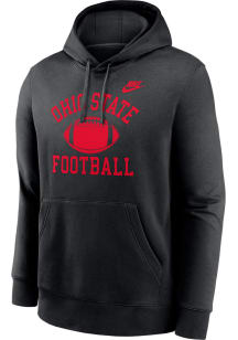 Mens Ohio State Buckeyes Black Nike Legacy Football Hooded Sweatshirt