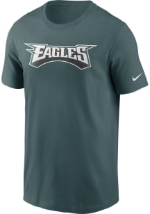 Nike Philadelphia Eagles Midnight Green Wordmark Essential Short Sleeve T Shirt