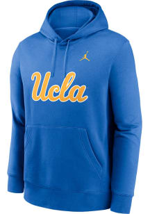 Mens UCLA Bruins Blue Nike Jordan Primary Logo Hooded Sweatshirt