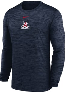 Nike Arizona Wildcats Navy Blue Sideline Velocity Long Sleeve T-Shirt