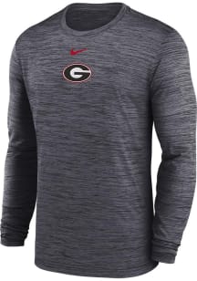 Nike Georgia Bulldogs Black Sideline Velocity Long Sleeve T-Shirt
