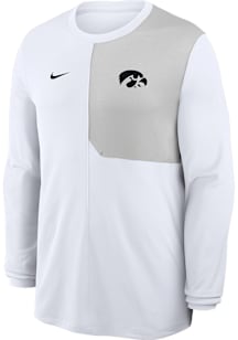 Nike Iowa Hawkeyes White Coach Top Long Sleeve T-Shirt