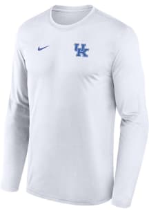 Nike Kentucky Wildcats White Sideline Legend Long Sleeve T-Shirt