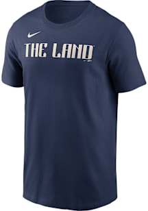 Nike Cleveland Guardians Navy Blue City Connect Short Sleeve T Shirt