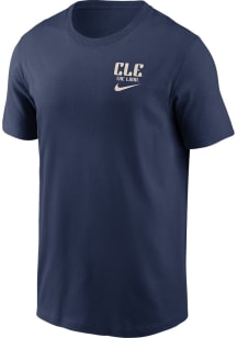 Nike Cleveland Guardians Navy Blue City Connect Short Sleeve T Shirt