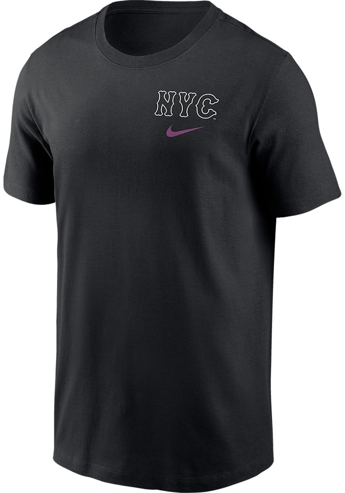 Nike New York Mets BLACK City Connect Short Sleeve T Shirt - 173216489